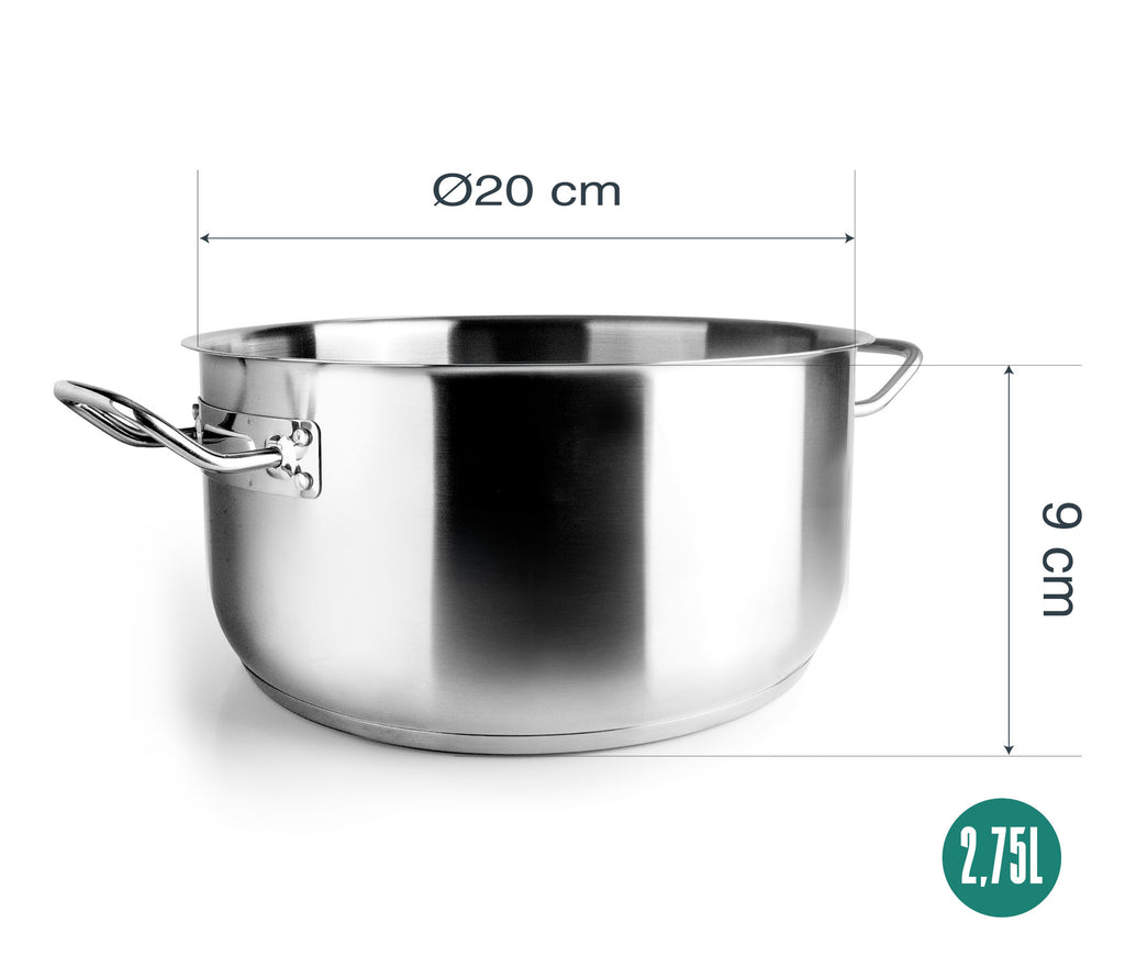 Faitout sans couvercle 20cm Eco-Chef Lacor