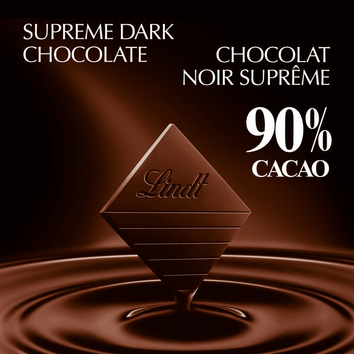 Barre Chocolat noir Lindt EXCELLENCE à 90 % de cacao, 100g