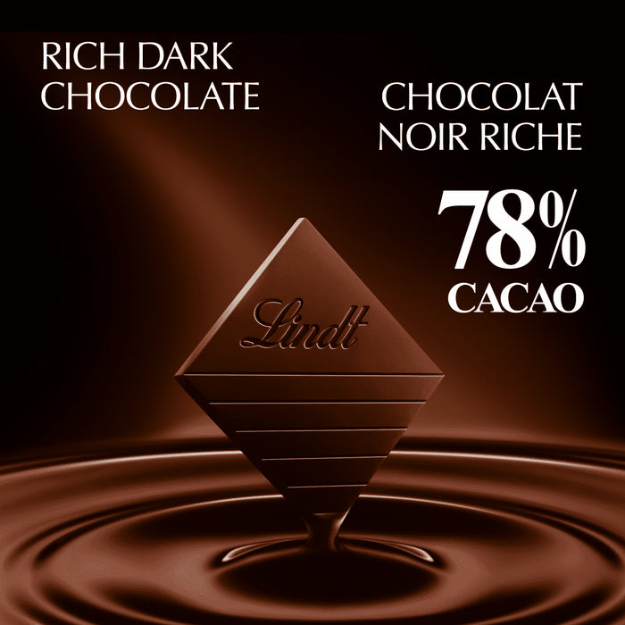 Barre Chocolat noir Lindt EXCELLENCE à 78 % de cacao, 100g
