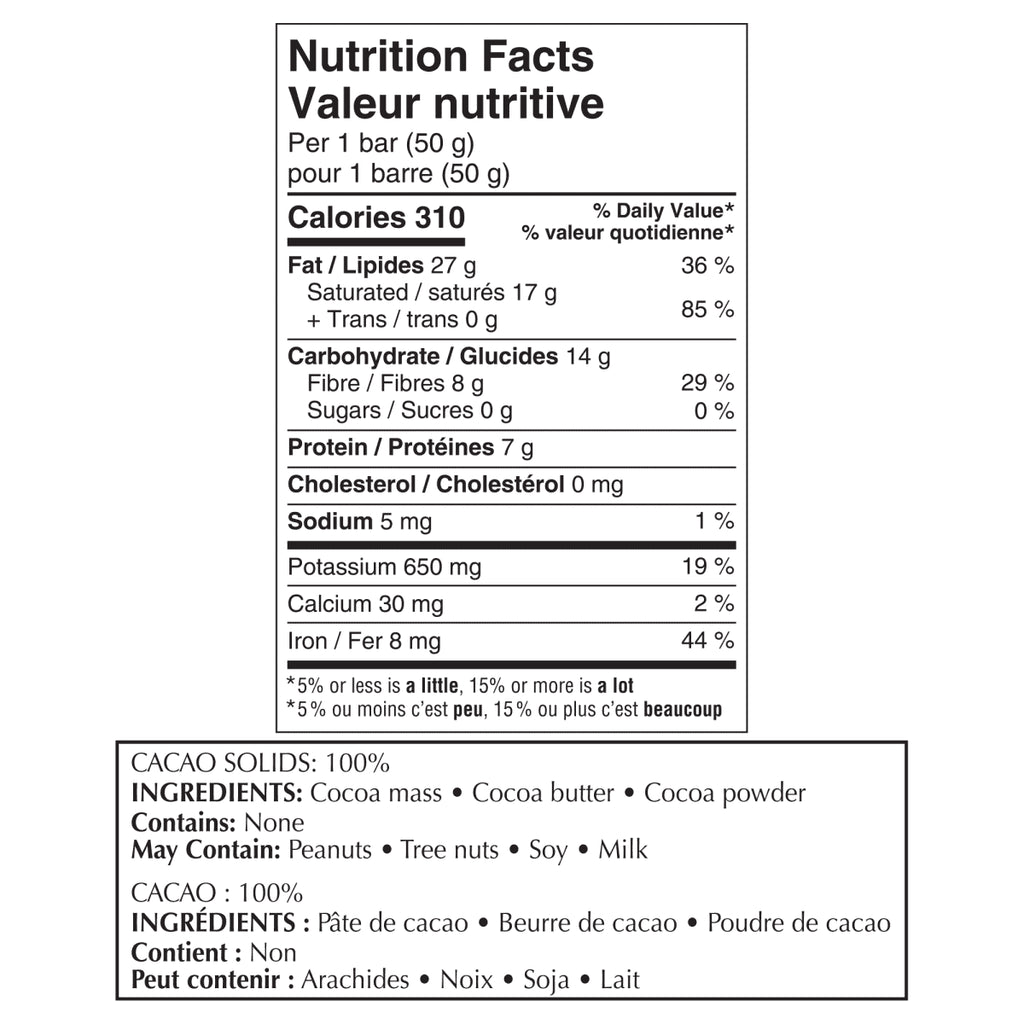 Barre Chocolat noir Lindt EXCELLENCE à 100 % de cacao, 50g