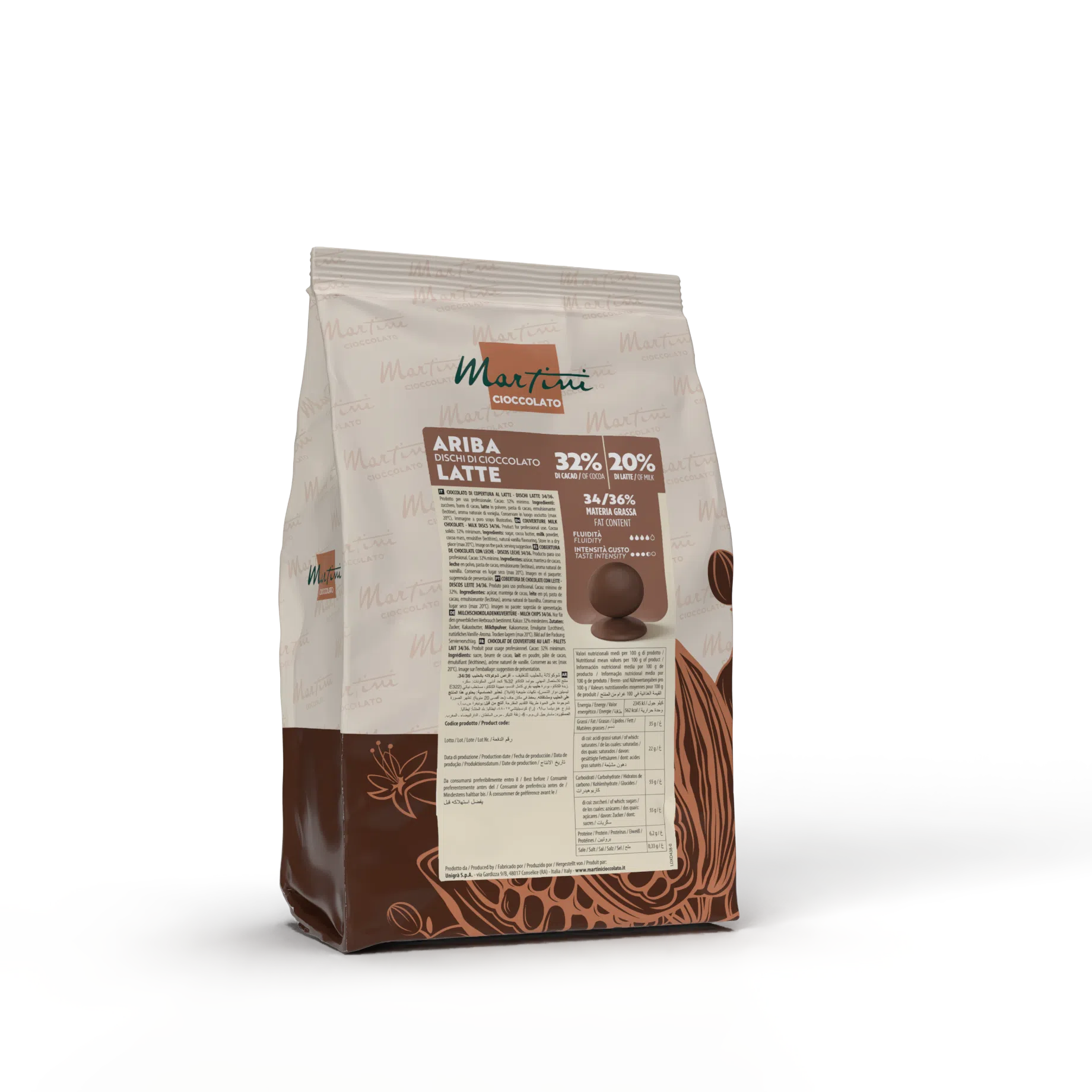 Chocolat Au lait 32% Ariba 5kg – Martini