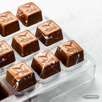 Moule à chocolat tampon cacao carré CW1637 - Chocolate World