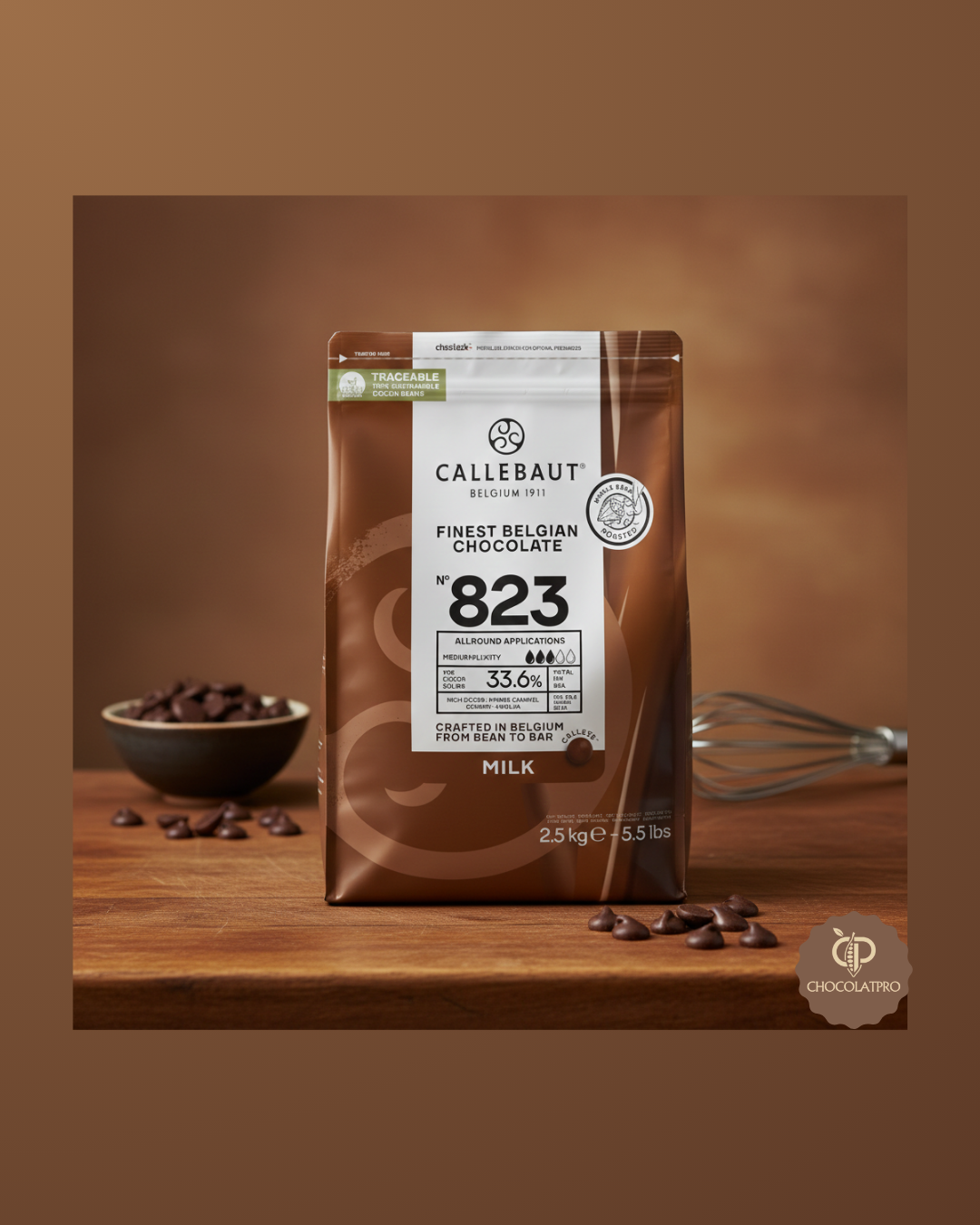 Callebaut chocolat au lait 823