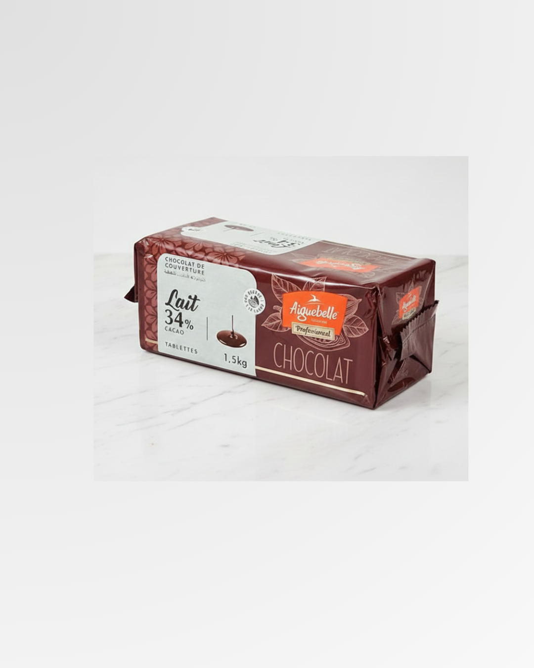 Tablettes Chocolat de couverture au lait 34% 1,5KG