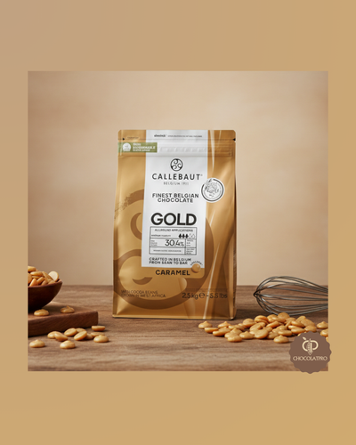 Chocolat Callebaut Gold 30,4 % pistoles - sachet 2,5 kg