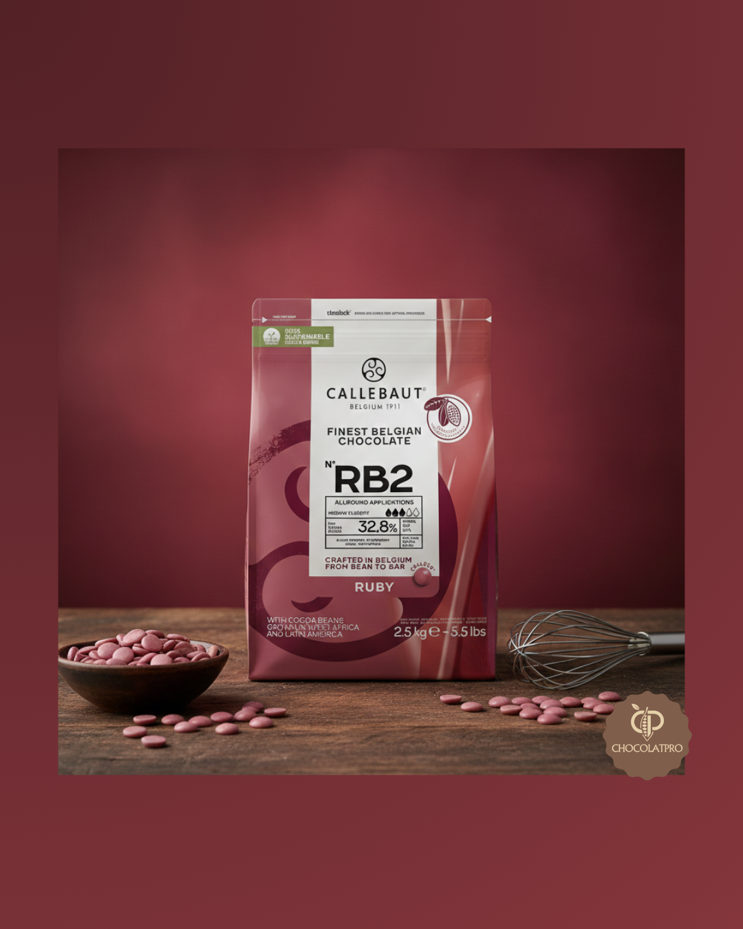 Chocolat Callebaut Ruby RB2 - 2,5 kg