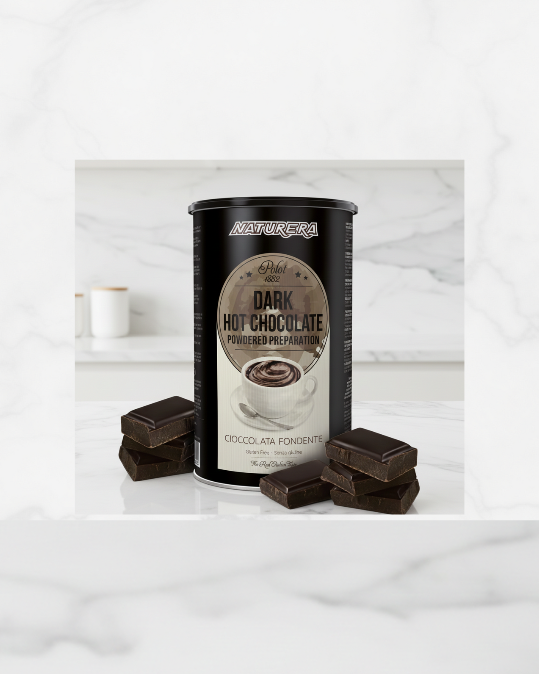 Chocolat chaud traditionnel en poudre Naturera pour milkshake