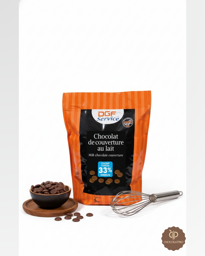 Chocolat de couverture au lait 33% DGF 5kg