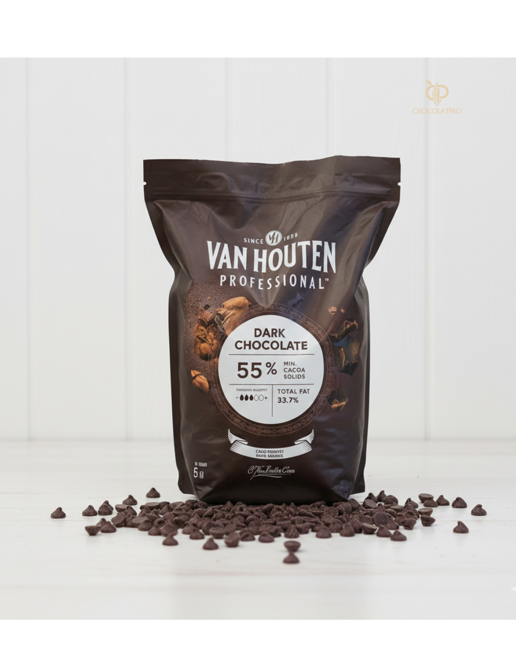 Chocolat noir Van Houten 55% 5kg  (repack)