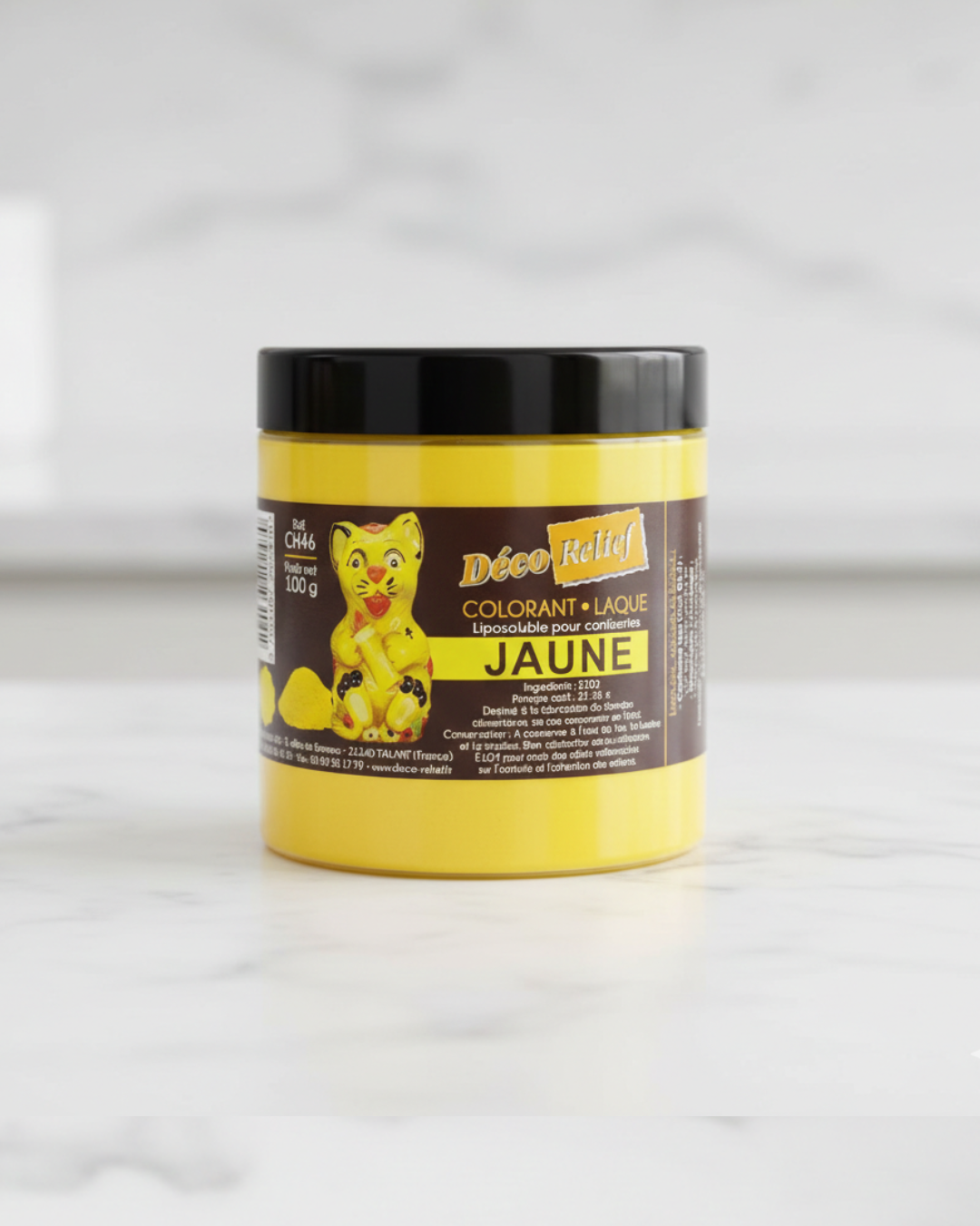 Colorant jaune liposoluble Déco Relief 100G
