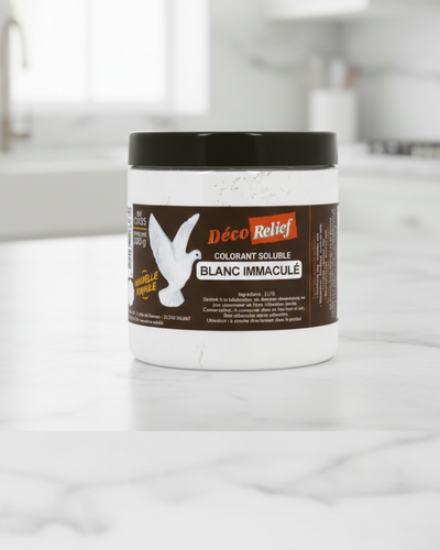 Colorant soluble Blanc Immaculé Déco relief 300G