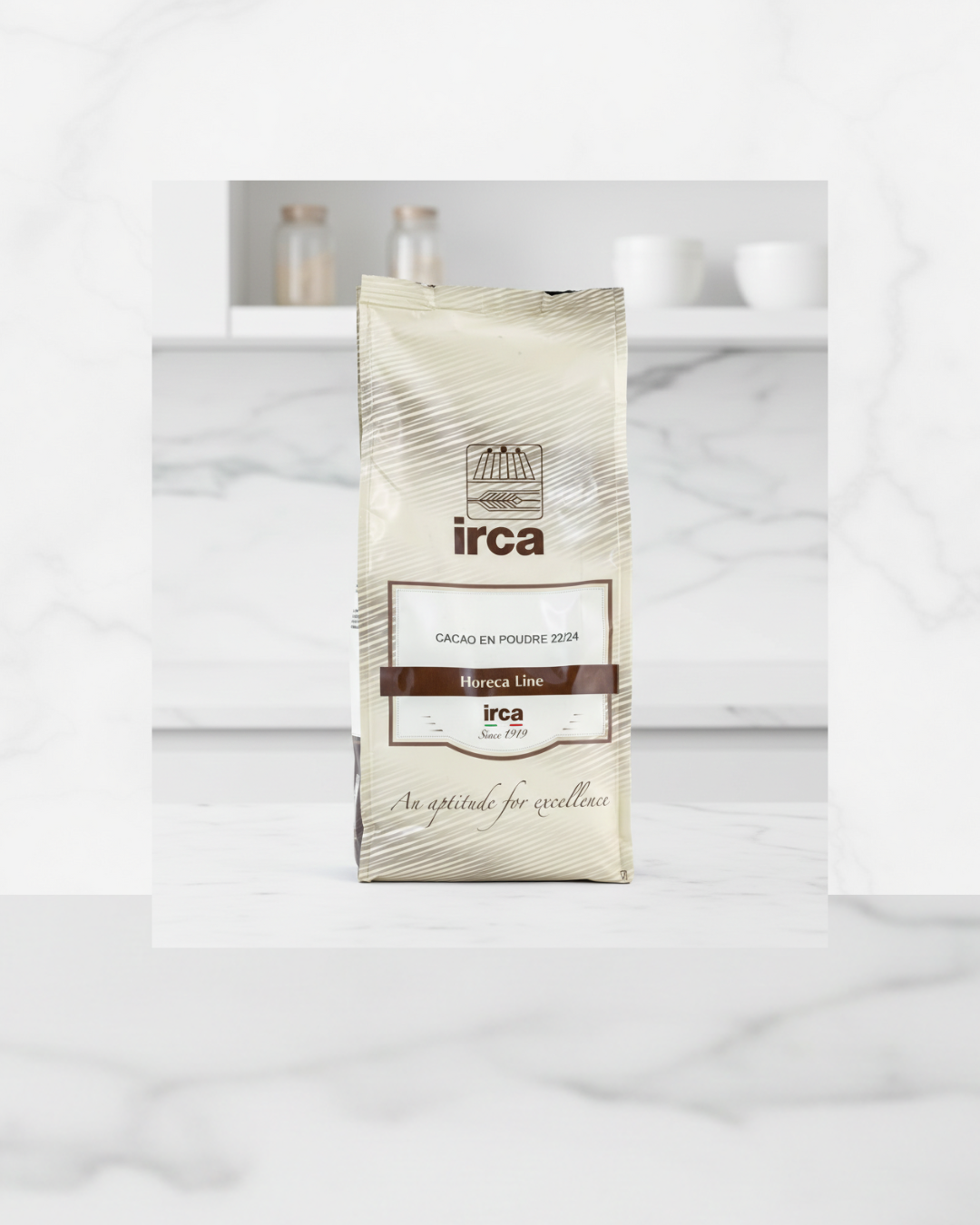 Poudre de cacao IRCA 1kg pour pâtisserie professionnelle