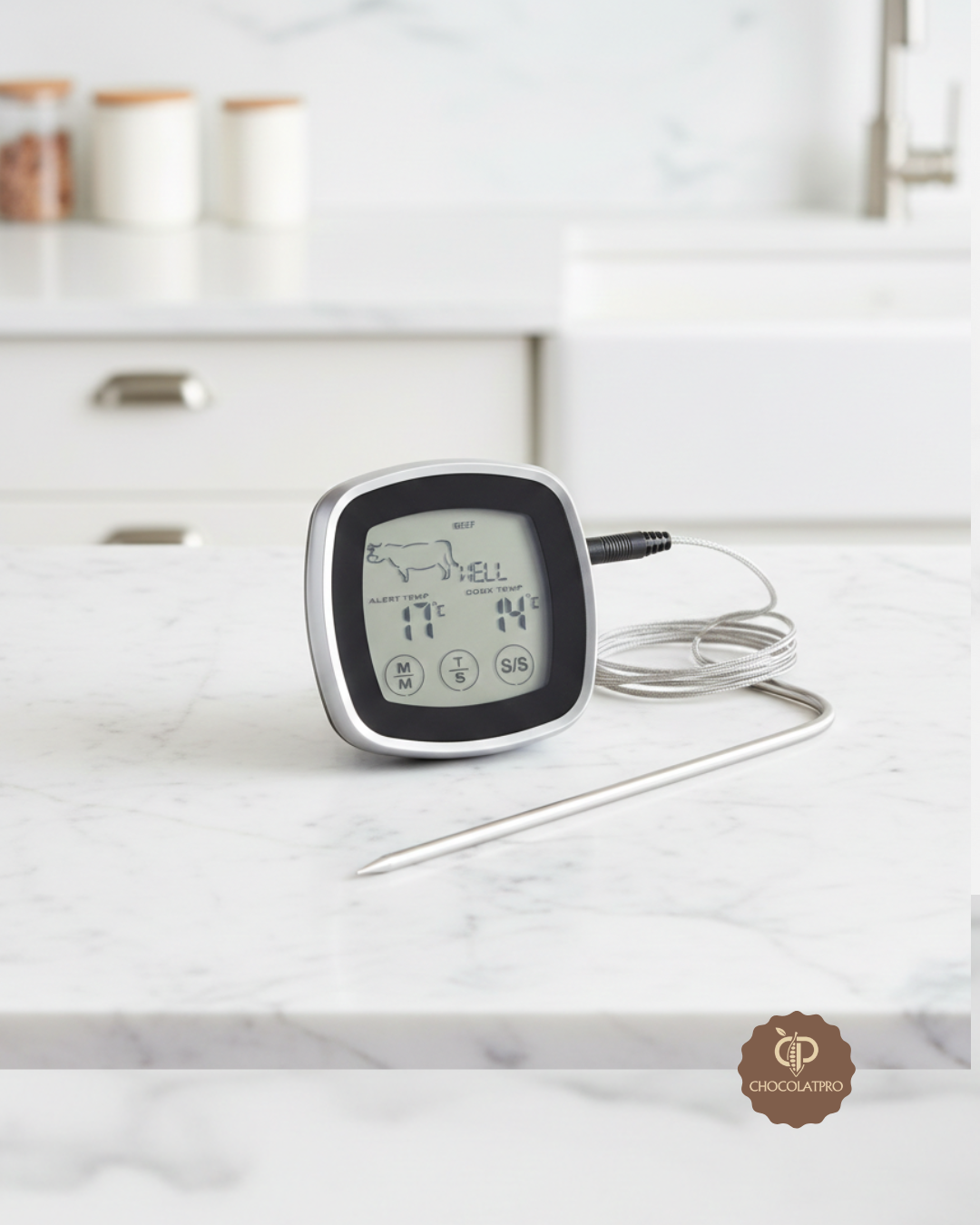 Thermomètre tactile lacor chocolatpro.com