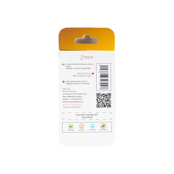 Poudre métallique bronze comestible 8g - Marone