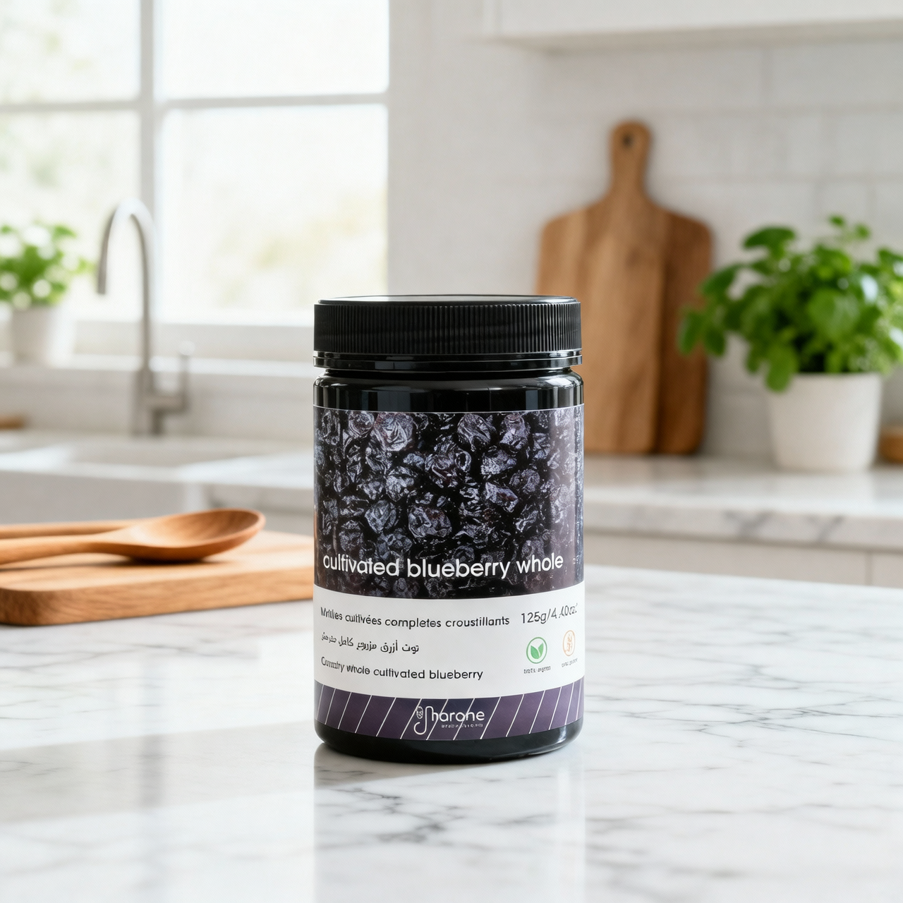 Myrtilles complètes cultivées séchées 125g