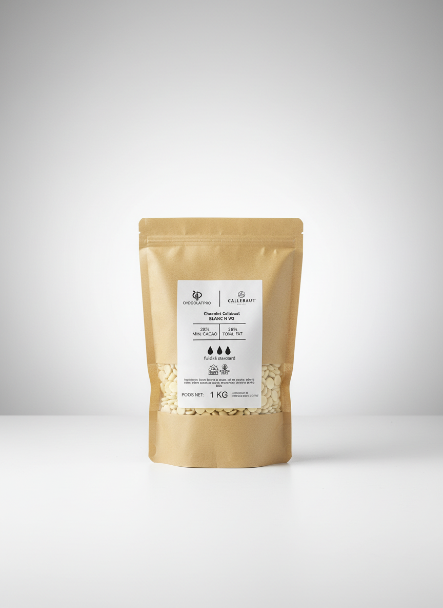 Chocolat Callebaut BLANC CW2 pistoles - sachet 2,5 kg