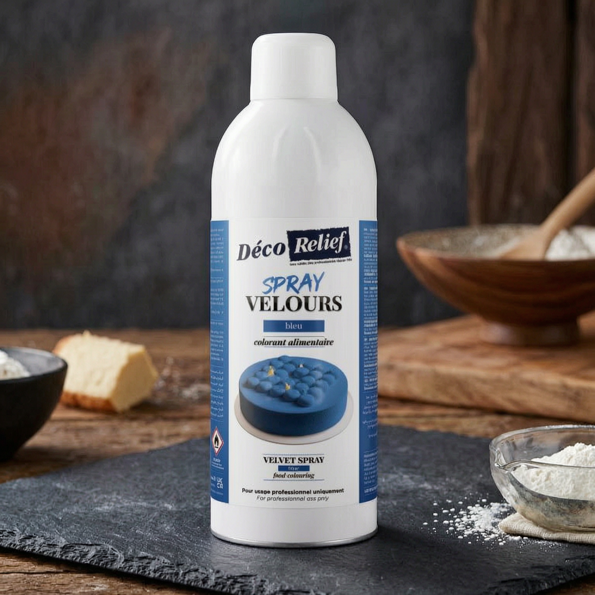 Spray Velours Bleu – Beurre de cacao – 400 ml