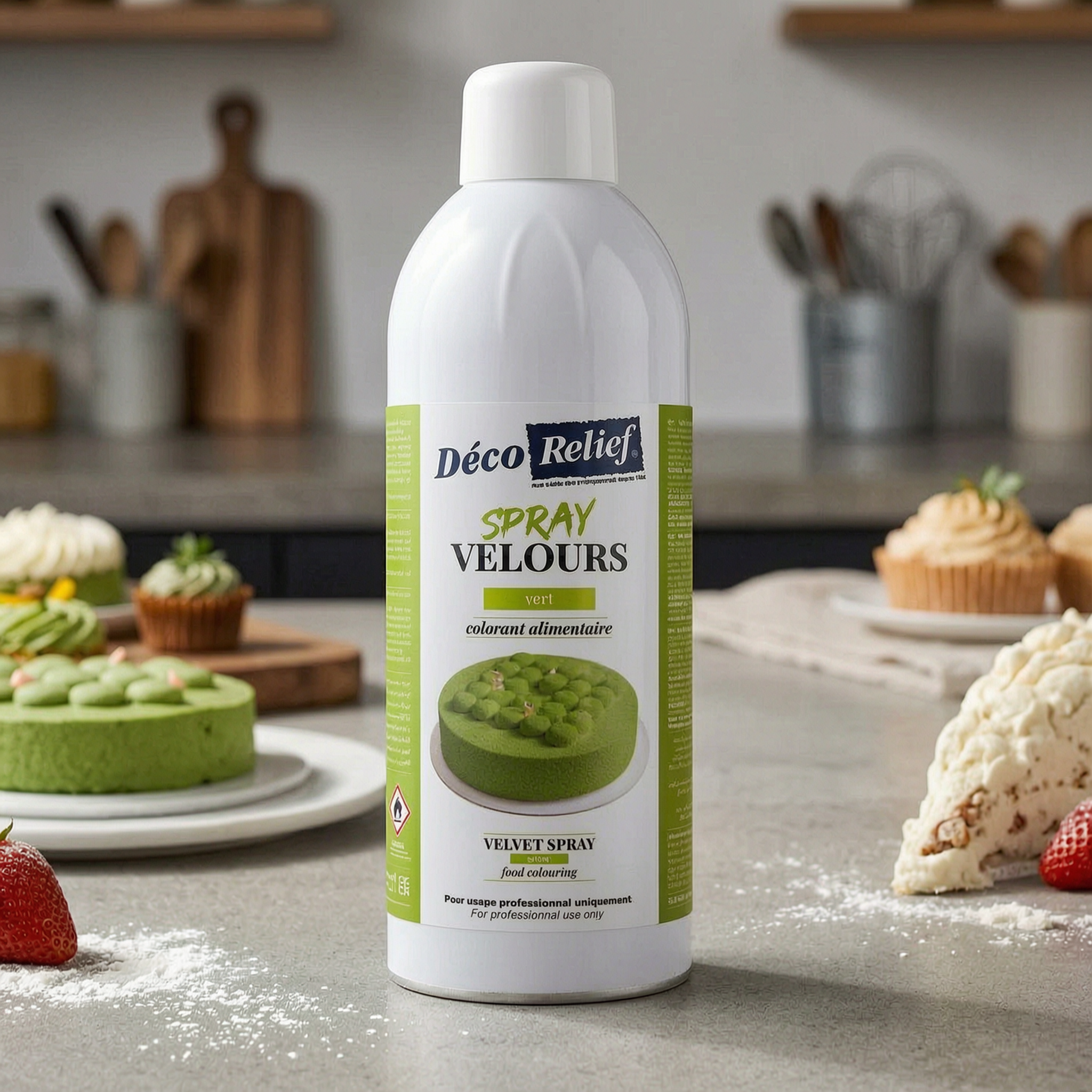 Spray Velours Vert – Beurre de cacao – 400 ml