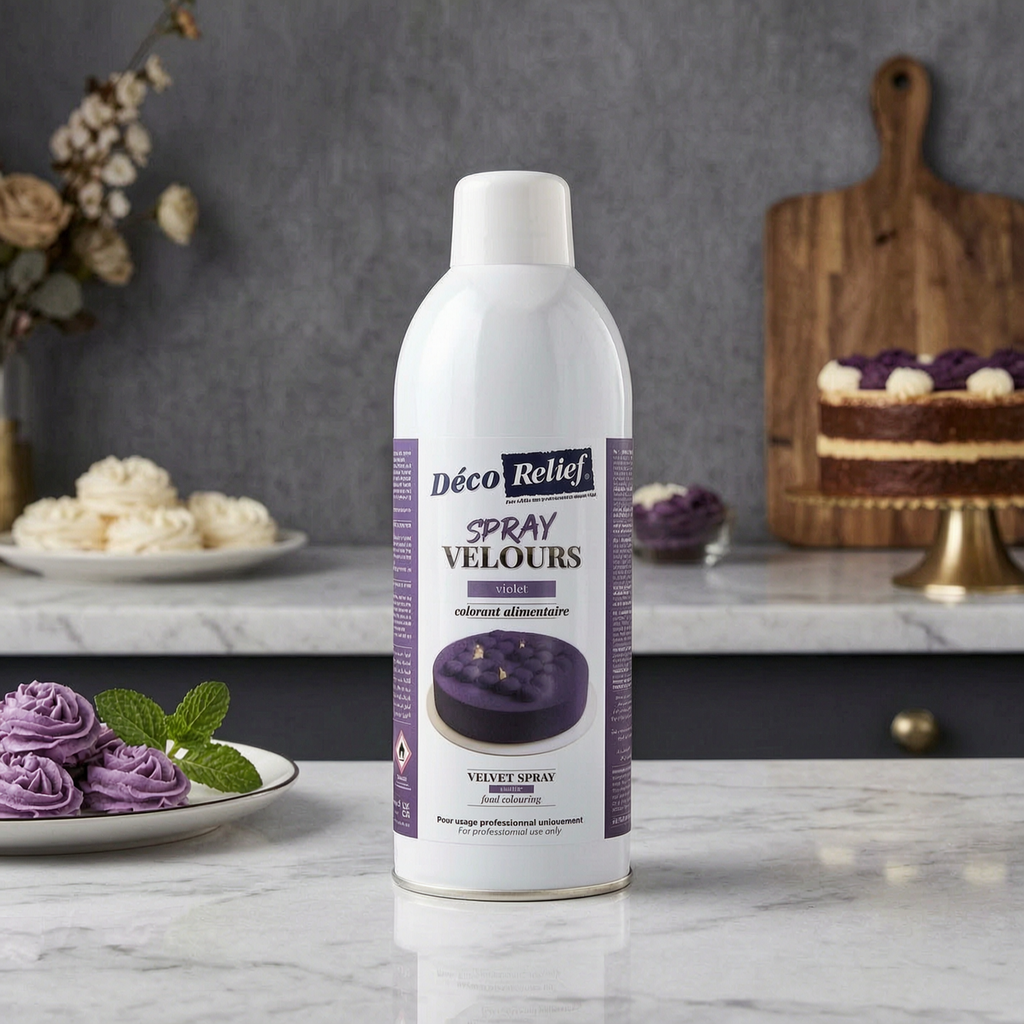 Spray Velours Violet – Beurre de cacao – 400 ml