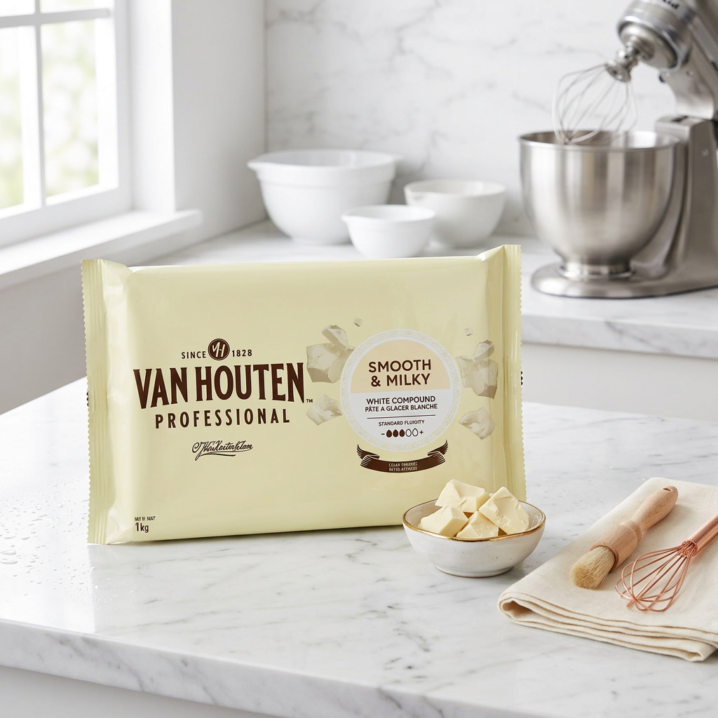 VAN HOUTEN BLANC PATE A GLACER 1KG