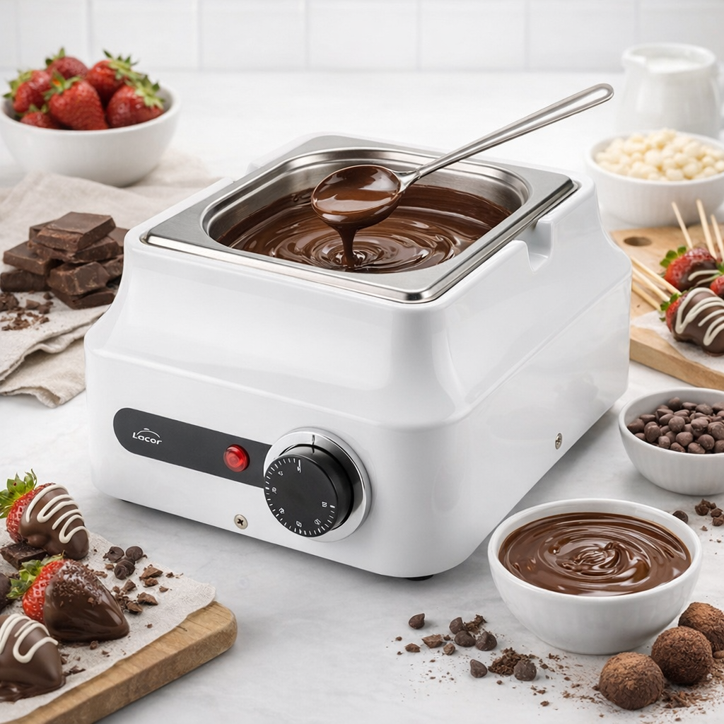 bain marie mini tempereuse pour chocolat lacor 1.5L chocolatpro.com