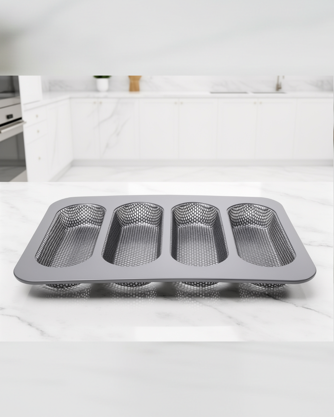 Moule à pain de Hot-dog 4 Cavités 34 x 23 cm - Patisse