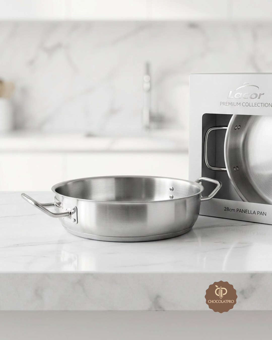 Plat rond sans couvercle 28cm Eco-Chef Lacor