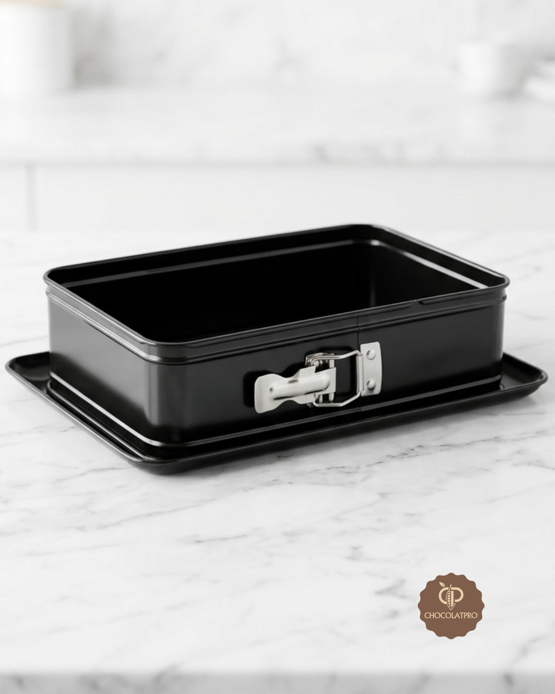 Moule démontable rectangulaire avec Base supplémentaire 28x18cm Ibili