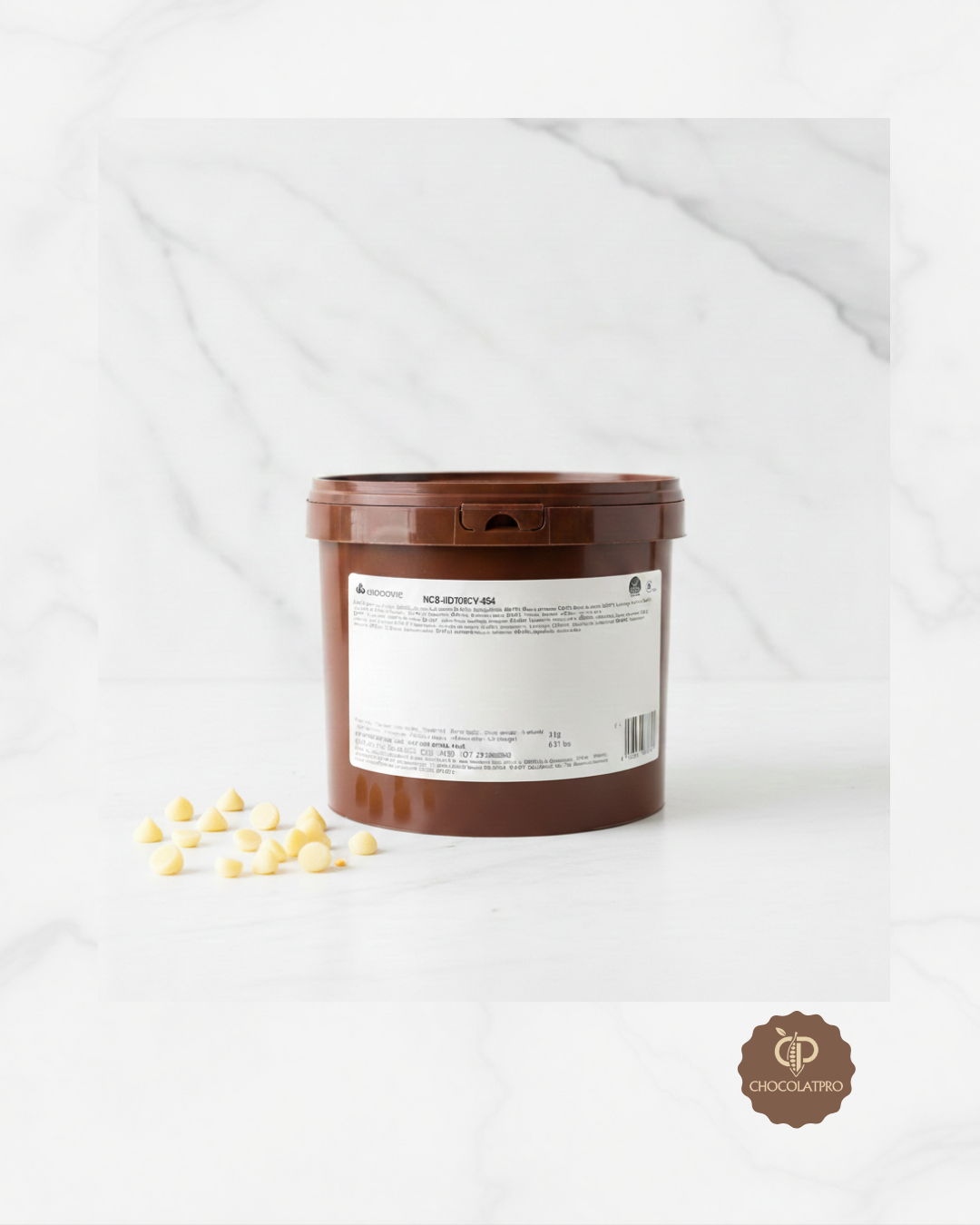 Gouttes de beurre de cacao, 3 kg, Chocovic