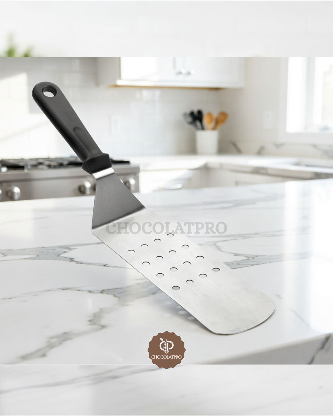 Spatule pour plaque perforée Noir - Lacor