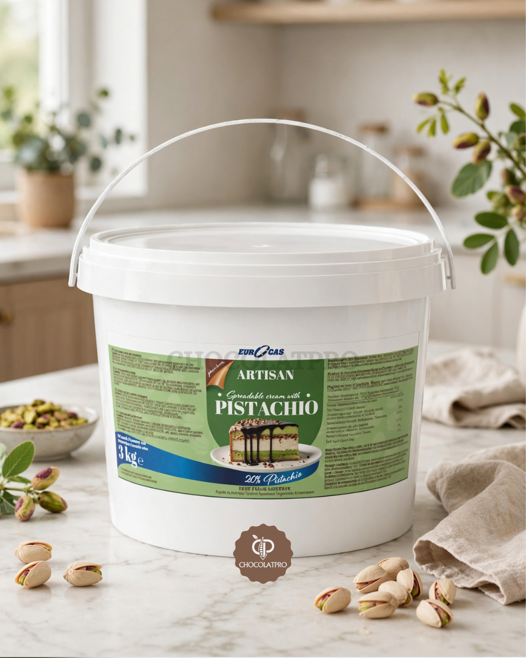 Crème de pistache 20% Eurocass 3kg