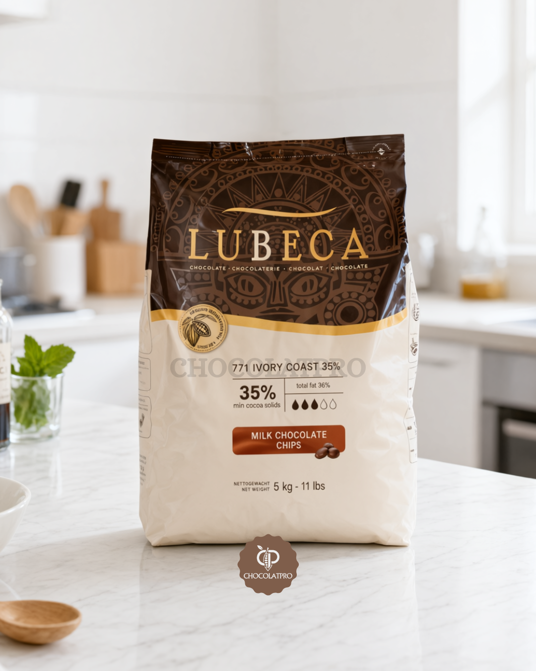 Chocolat Au lait Lubeca 35% 5KG