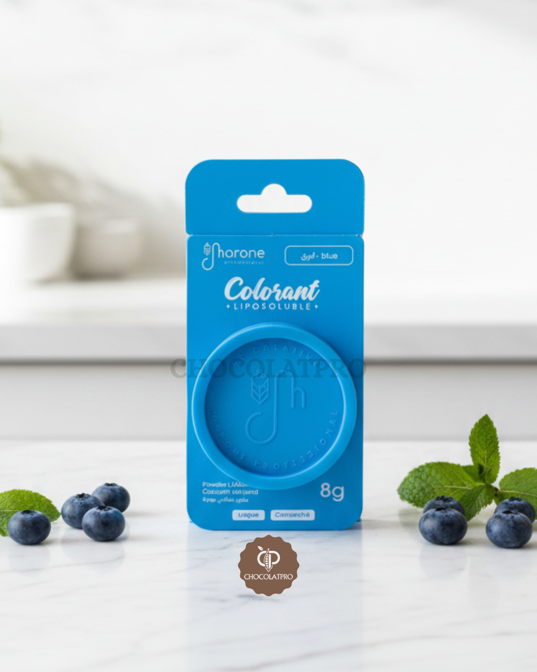 Colorant Alimentaire Liposoluble Laque bleu 8g - Marone