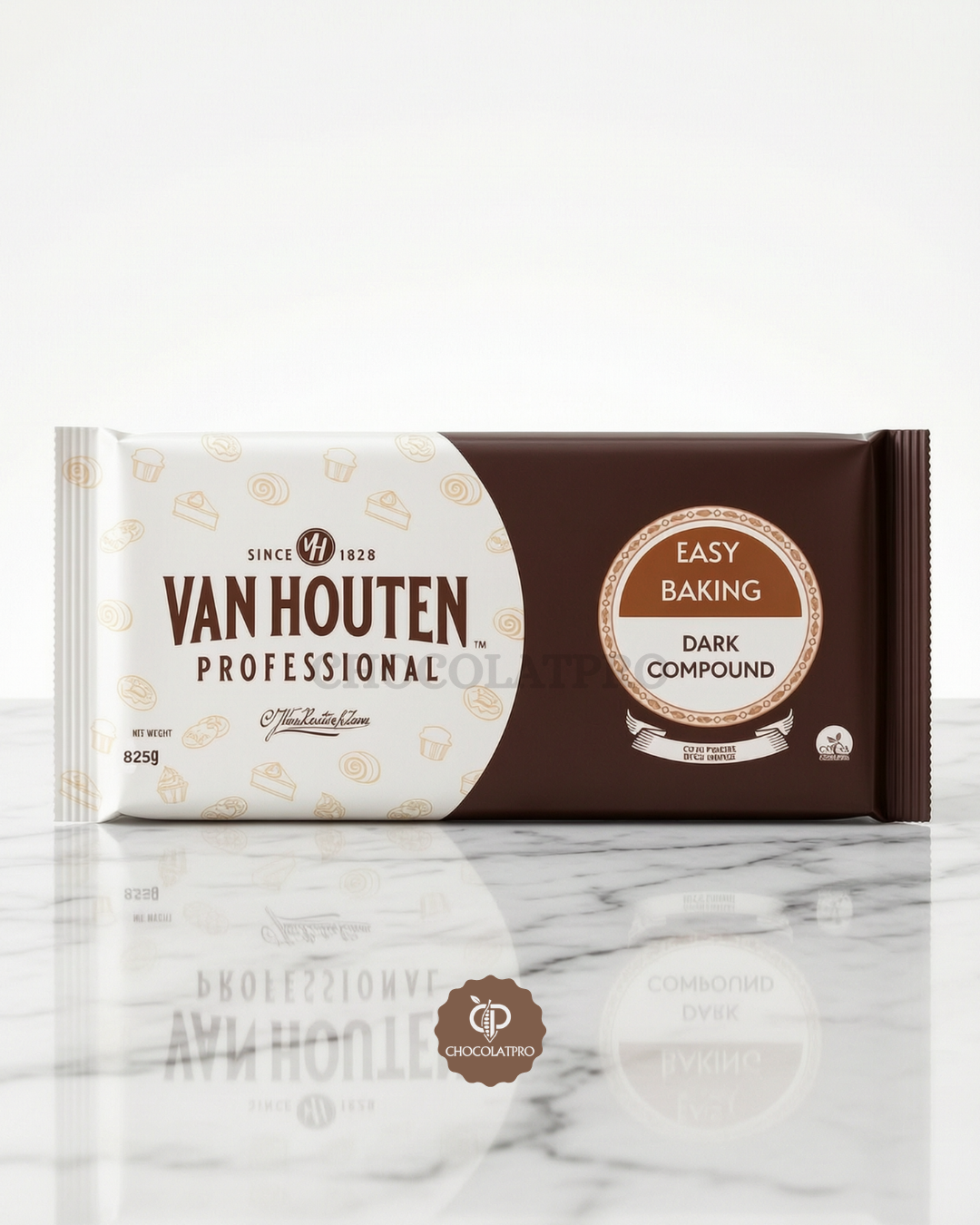 Pâte à Glacer Noir en Plaque 825 gr - Van Houten