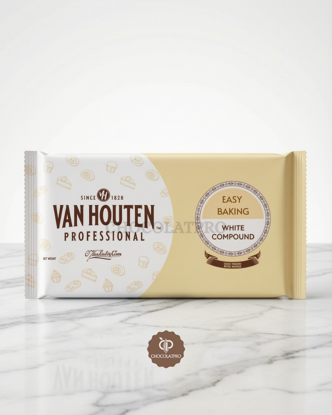 Pâte à Glacer Blanc en Plaque 825 gr - Van Houten
