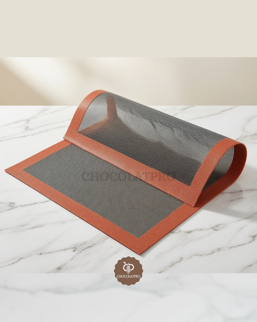 Tapis silpat de Cuisson en Silicone Perforé sable 30 x 40 cm
