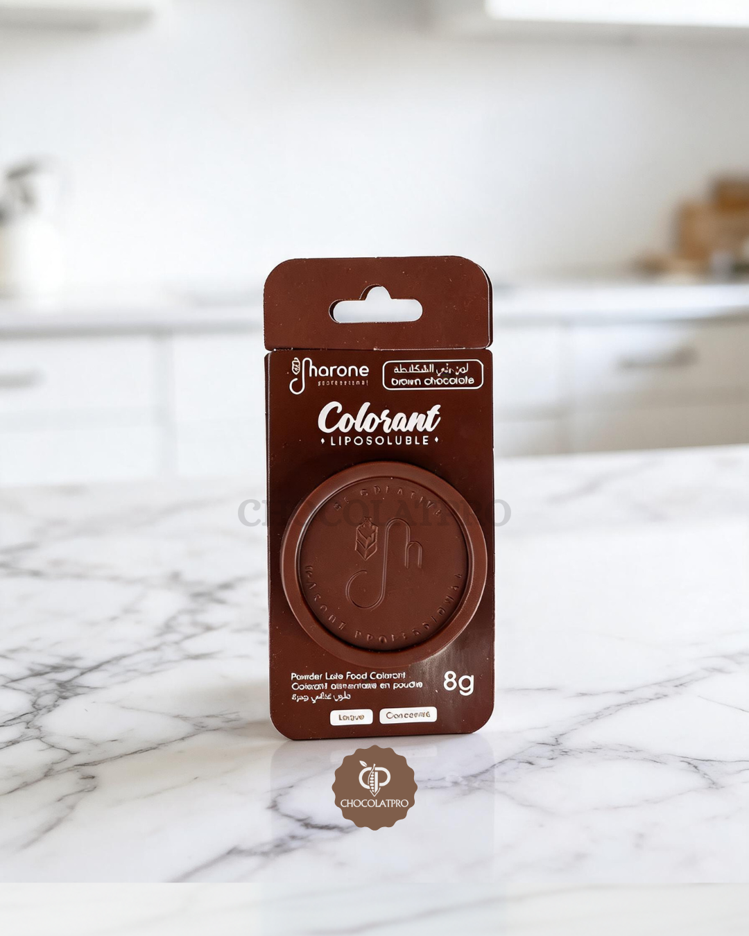 Colorant Alimentaire Liposoluble Laque Marron 8g - Marone