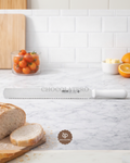 Couteau a pain et patisserie ondule manche blanc 30cm - Nicul