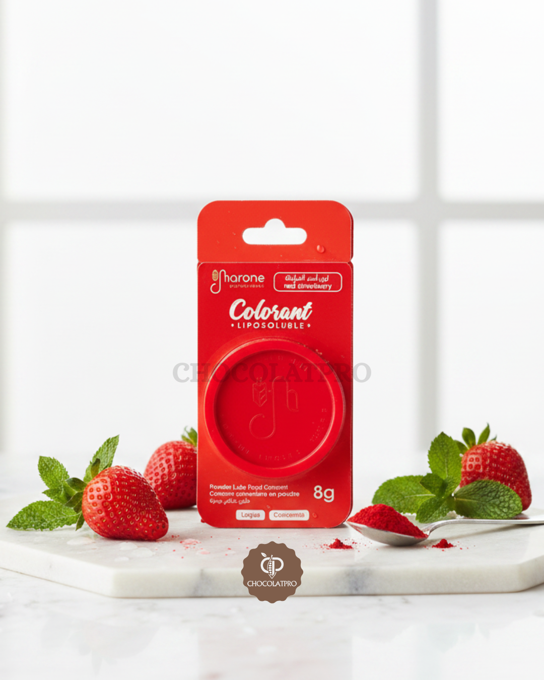 Colorant Alimentaire Liposoluble Laque Rouge Fraise 8g - Marone