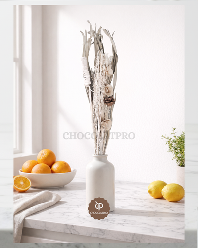 Marron et blanc – Bouquet Pureté Florale - Marone