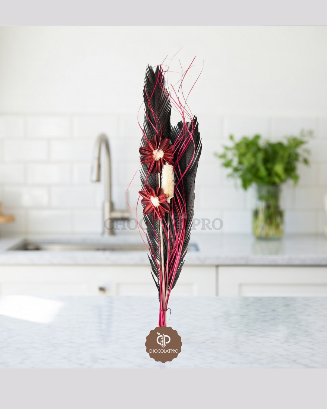 Rouge et marron – Bouquet Flamenco Rouge & Marron - Marone