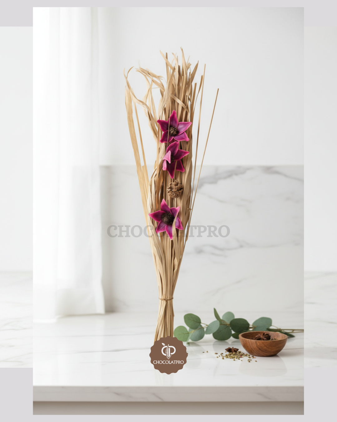 Violet et beige – Bouquet Prestige Prune & Beige - Marone