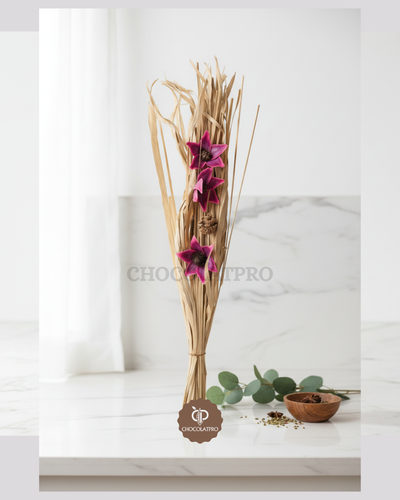 Violet et beige – Bouquet Prestige Prune & Beige - Marone