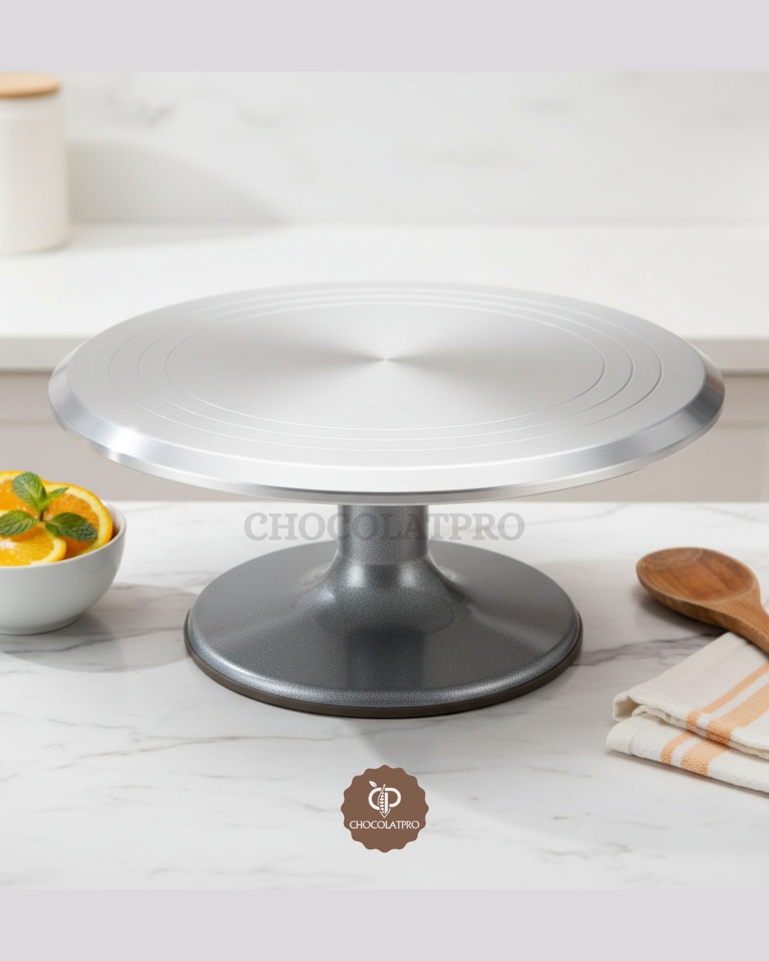 Plateau Tournant Patisserie inox 31cm