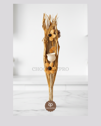 Orange et beige – Bouquet Nature Chaleureuse - Marone
