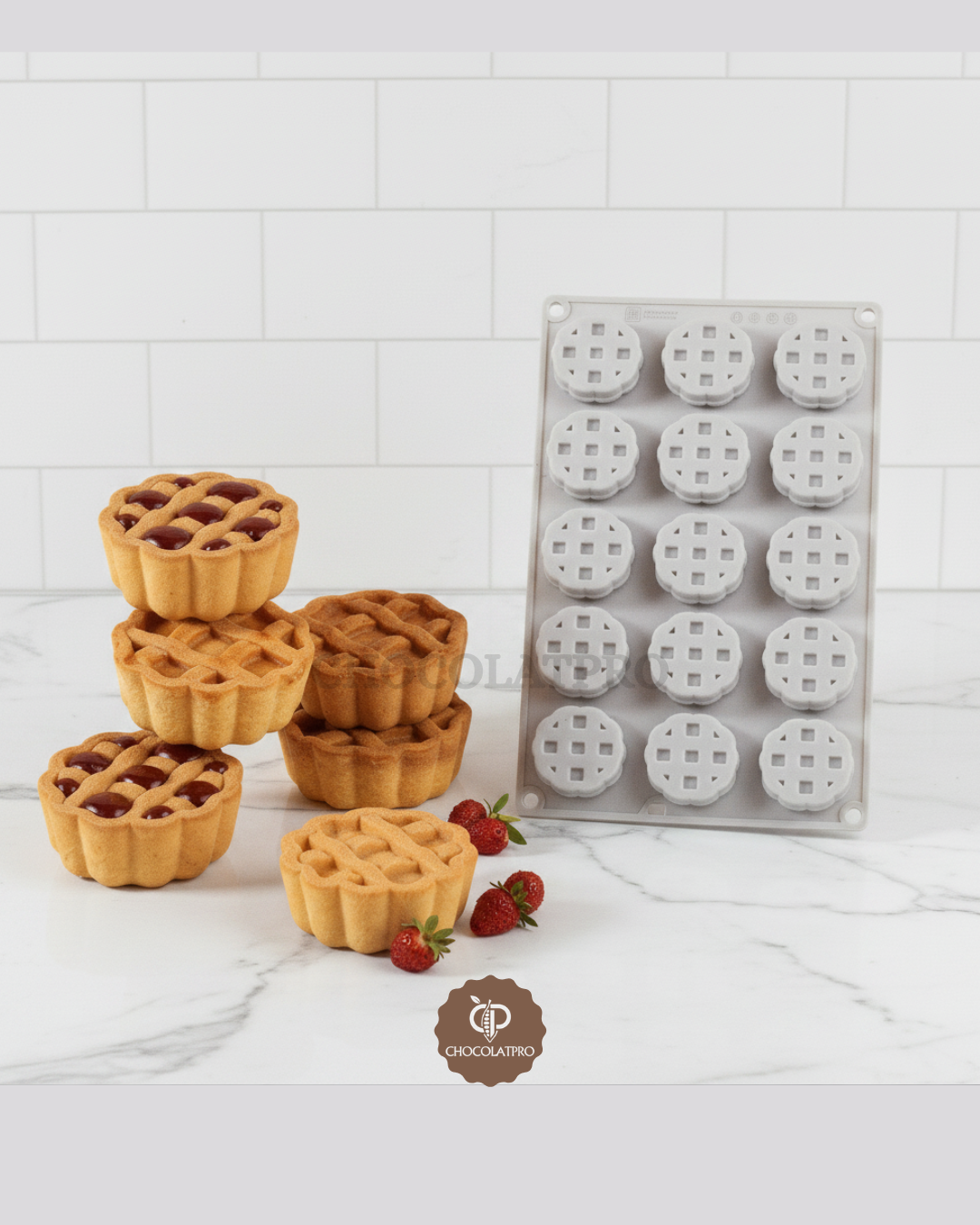 Moule en silicone Crostata XS 20 - Silikomart