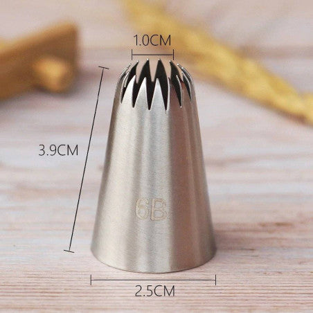 Douille patissiere inox 6B