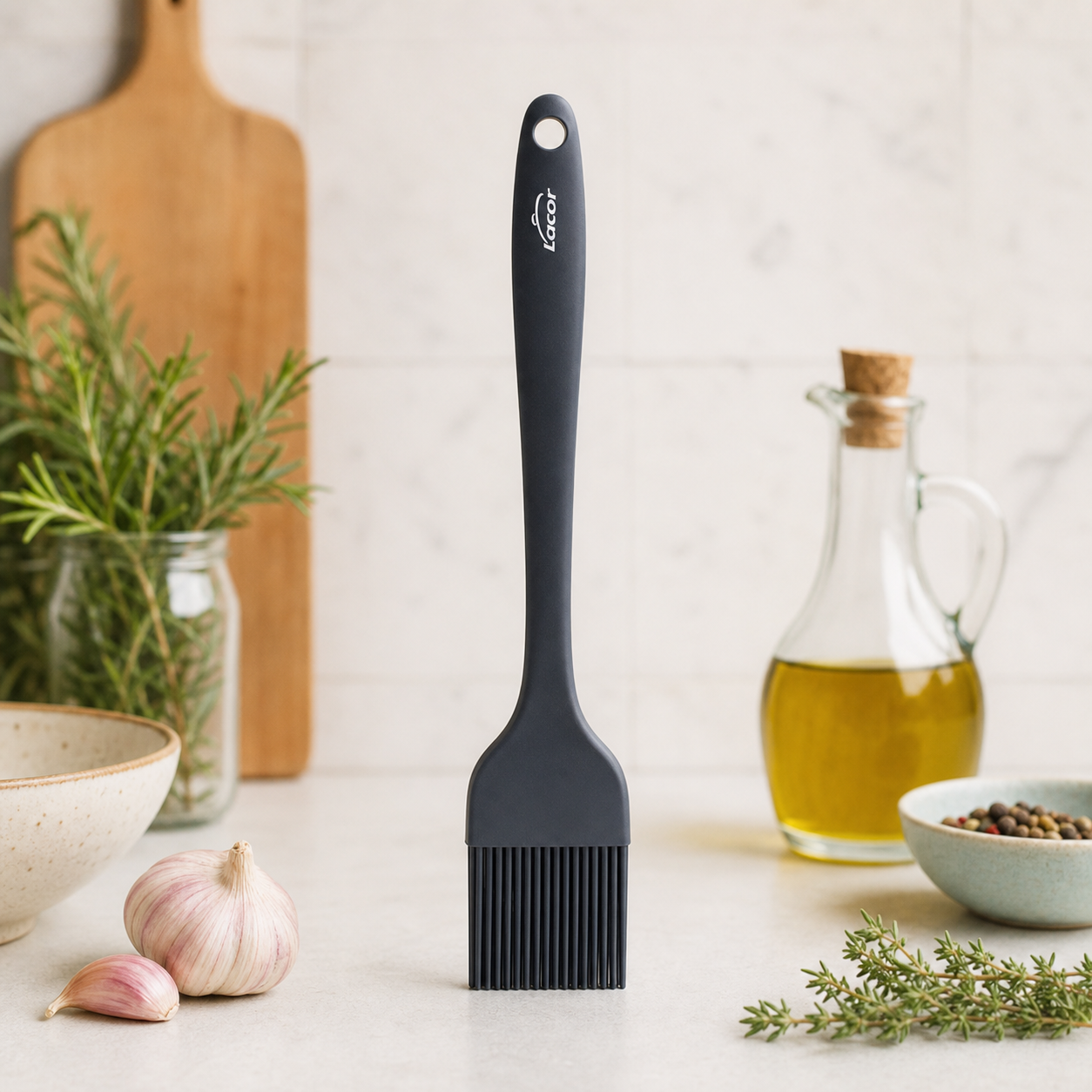 Pinceau en Silicone Gris - Lacor