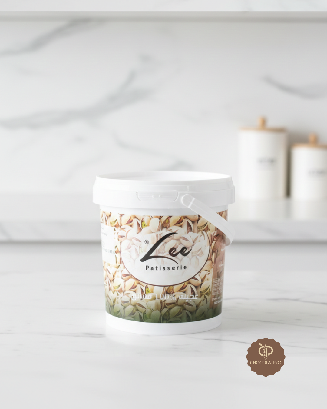 Pot 1kg de pâte de pistache 100% Lee Pâtisserie pour pâtisserie professionnelle