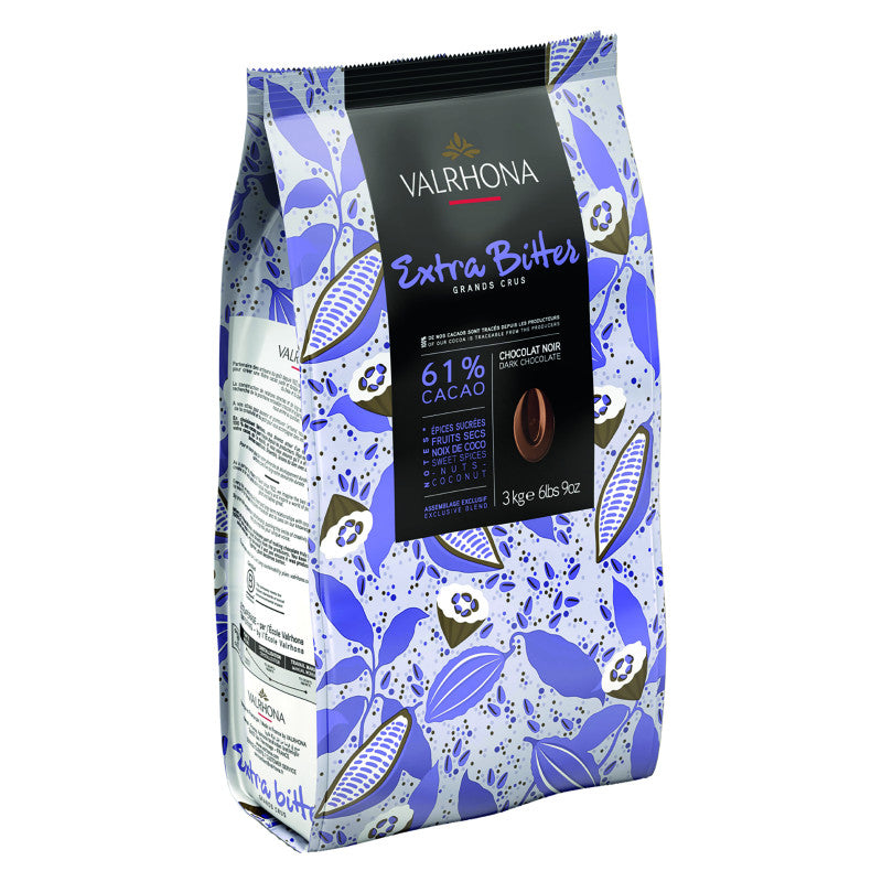 Chocolat noir extra amer Valrhona 61%